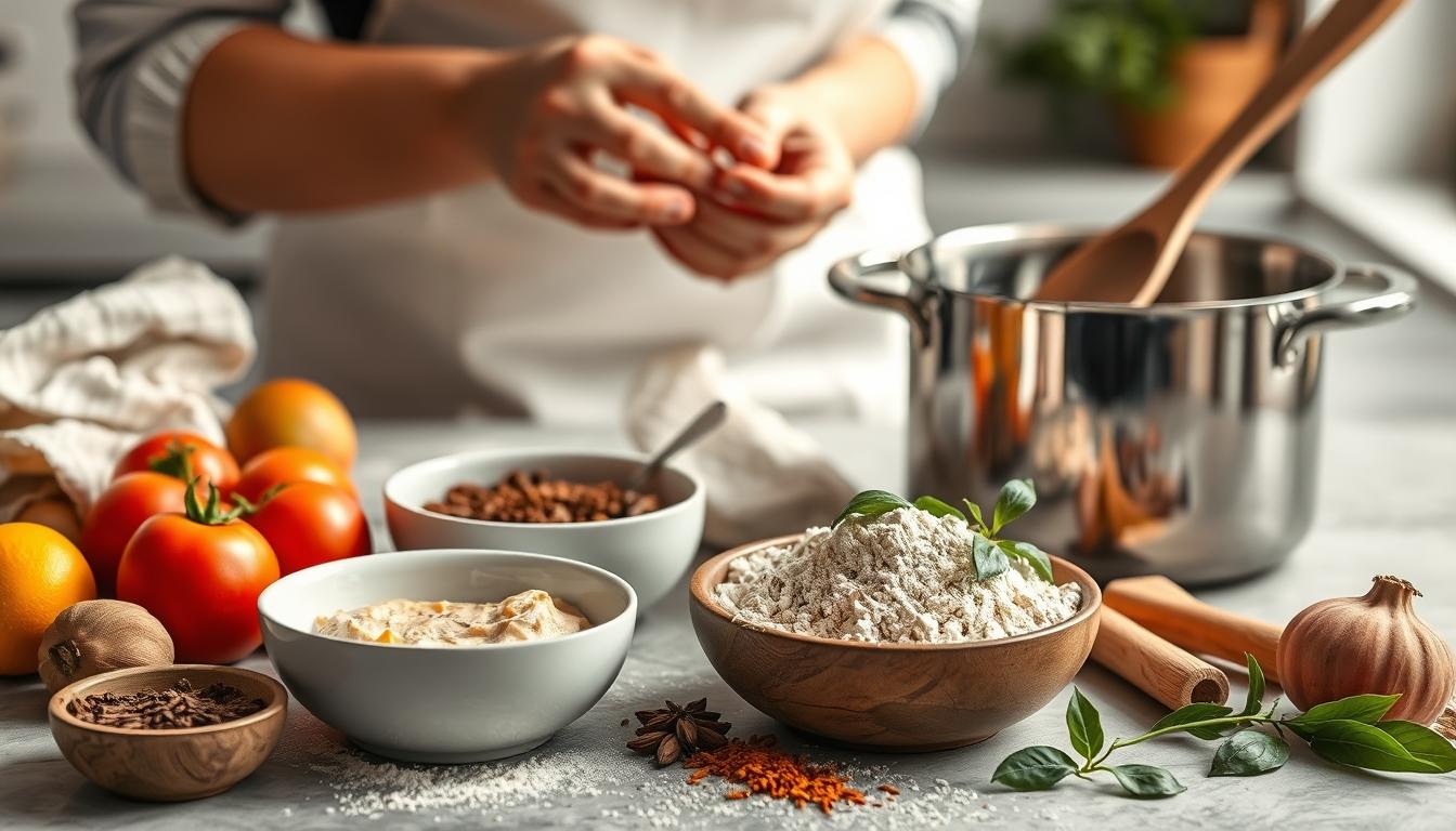 Fresh seasonal cooking dish